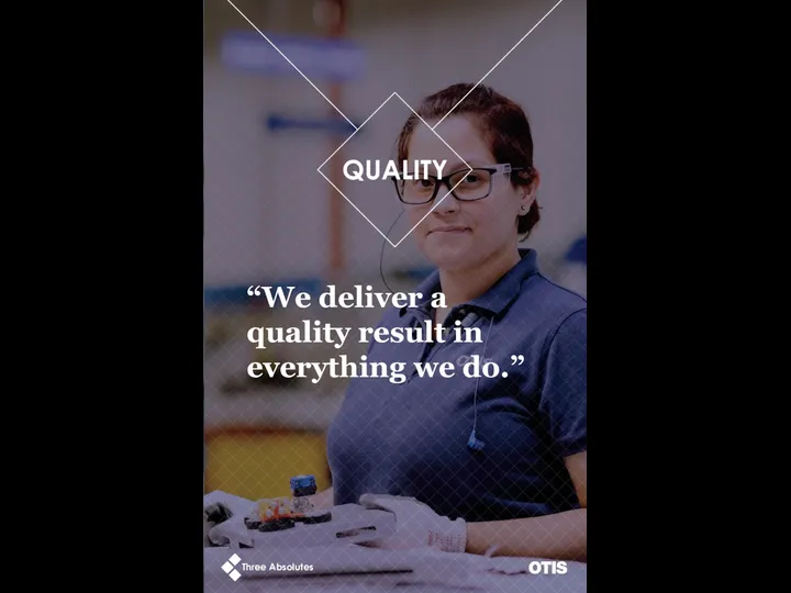 “We deliver a quality result in everything we do.” QUALITY