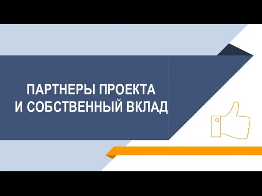 ПАРТНЕРЫ ПРОЕКТА И СОБСТВЕННЫЙ ВКЛАД