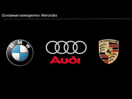 Основные конкуренты Mercedes