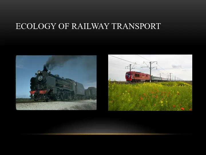 ECOLOGY OF RAILWAY TRANSPORT