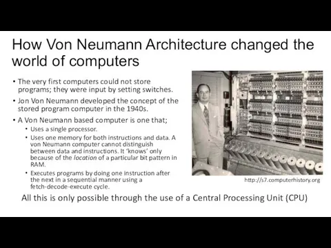 How Von Neumann Architecture changed the world of computers The