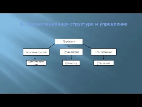 6. Организационная структура и управление