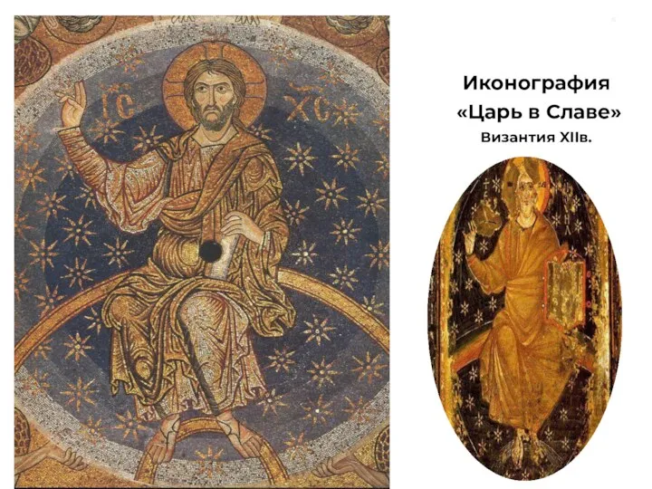 Иконография «Царь в Славе» Византия XIIв. .