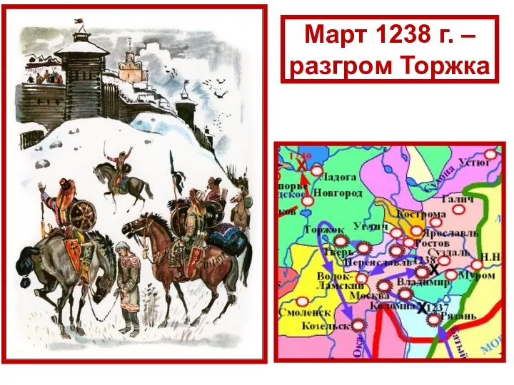 Март 1238 г. – разгром Торжка