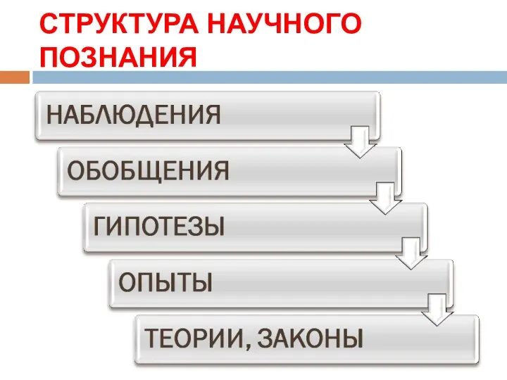 СТРУКТУРА НАУЧНОГО ПОЗНАНИЯ