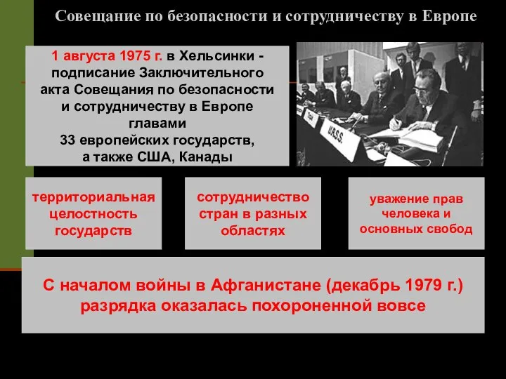 Совещание по безопасности и сотрудничеству в Европе 1 августа 1975