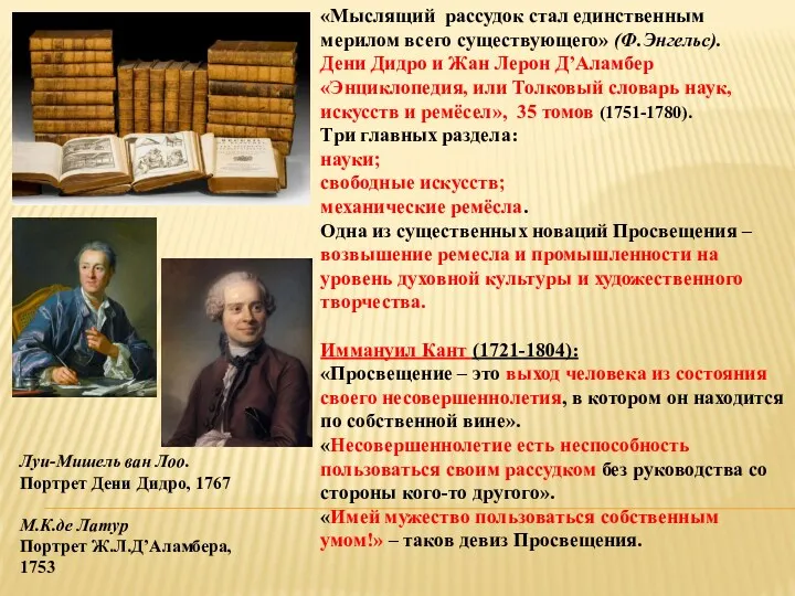 Луи-Мишель ван Лоо. Портрет Дени Дидро, 1767 М.К.де Латур Портрет