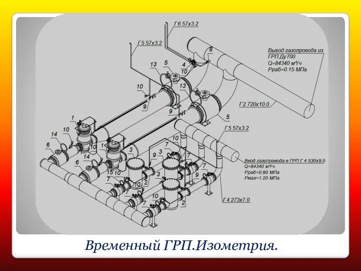 Временный ГРП.Изометрия.