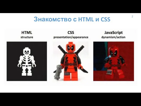 2 Знакомство с HTML и CSS