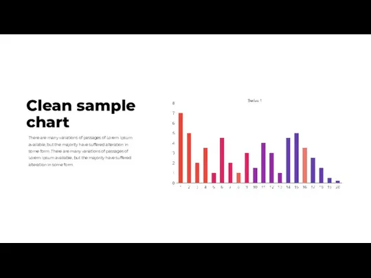 Clean sample chart There are many variations of passages of
