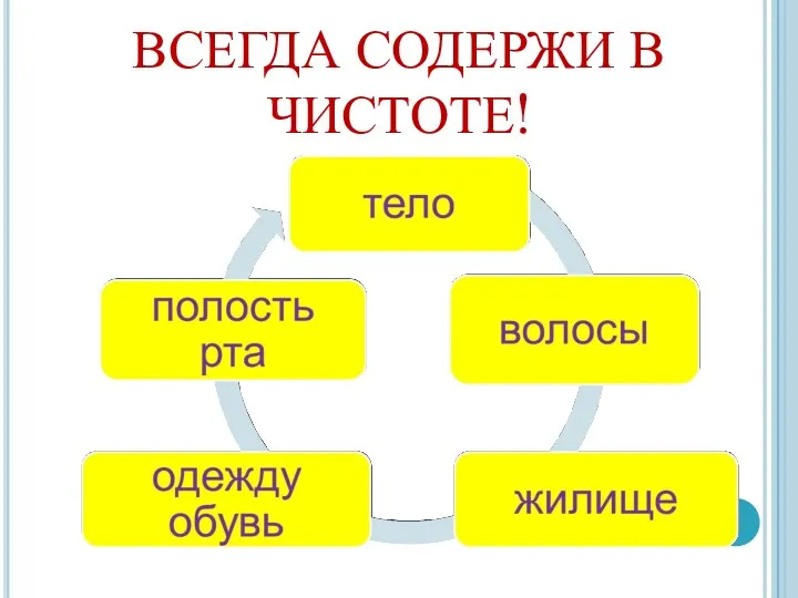 ВСЕГДА СОДЕРЖИ В ЧИСТОТЕ!