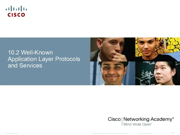 10.2 Well-Known Application Layer Protocols and Services