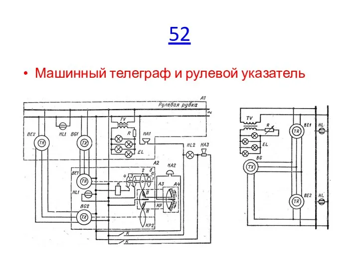 52 Машинный телеграф и рулевой указатель