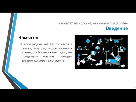 Введение Замысел Не всем людям хватает 24 часов в сутках,