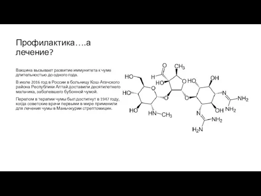 Профилактика….а лечение? Вакцина вызывает развитие иммунитета к чуме длительностью до