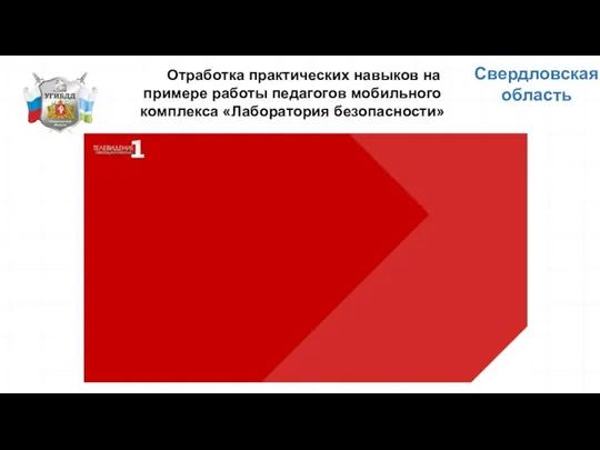 Свердловская область Отработка практических навыков на примере работы педагогов мобильного комплекса «Лаборатория безопасности»