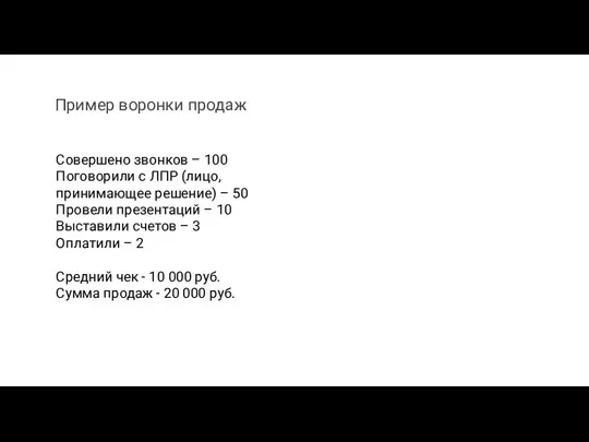 Совершено звонков – 100 Поговорили с ЛПР (лицо, принимающее решение)