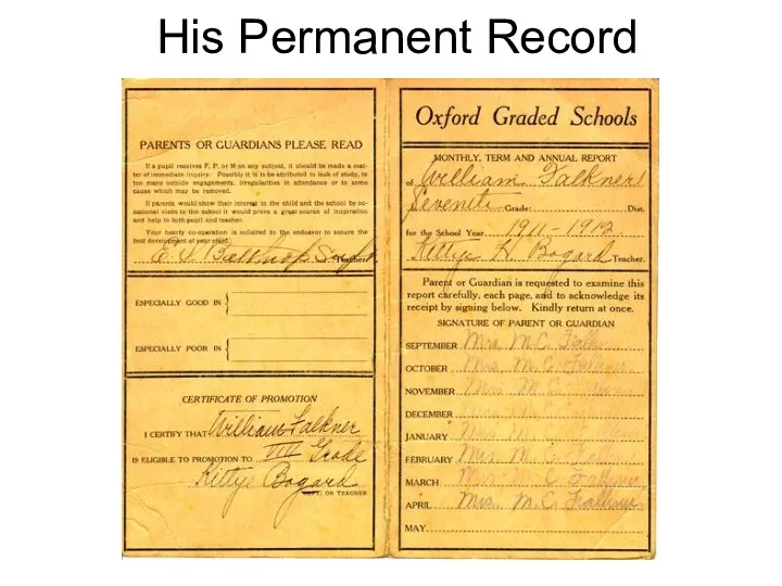 His Permanent Record