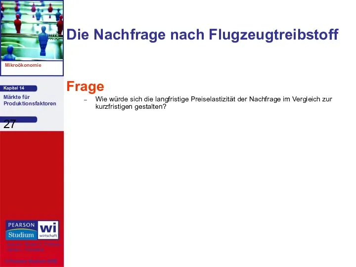 Die Nachfrage nach Flugzeugtreibstoff Frage Wie würde sich die langfristige