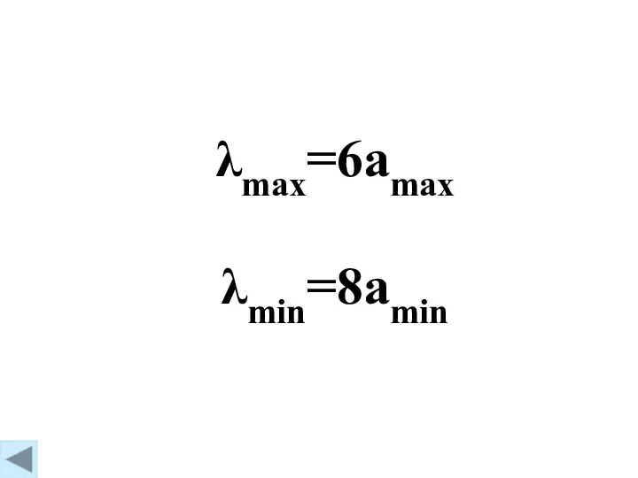 λmax=6amax λmin=8amin