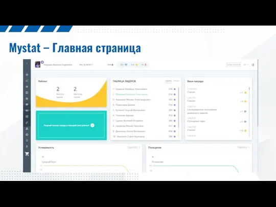 Mystat – Главная страница