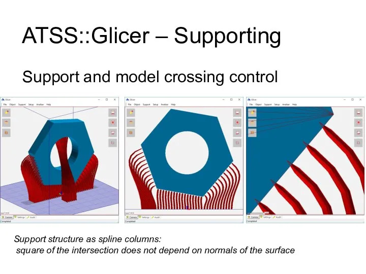 ATSS::Glicer – Supporting Support and model crossing control Support structure