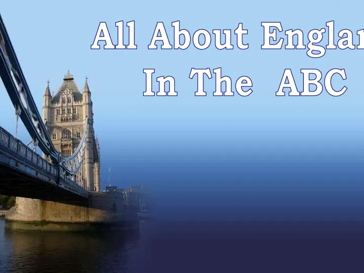 All about england in the ABC