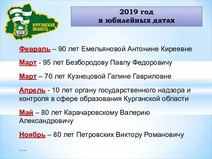 2019 год в юбилейных датах Февраль – 90 лет Емельяновой