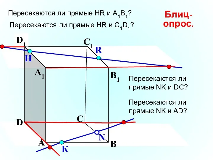 А В С D А1 D1 С1 B1 Пересекаются ли