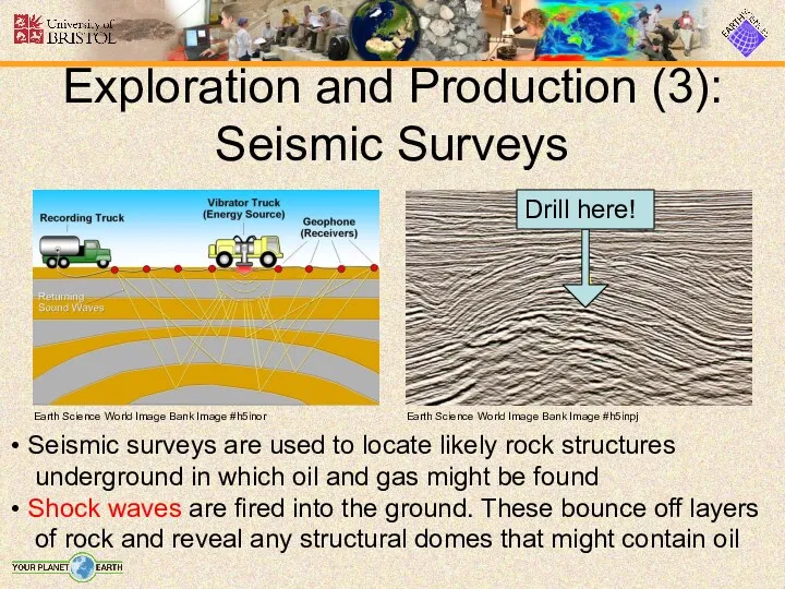 Exploration and Production (3): Seismic Surveys Earth Science World Image