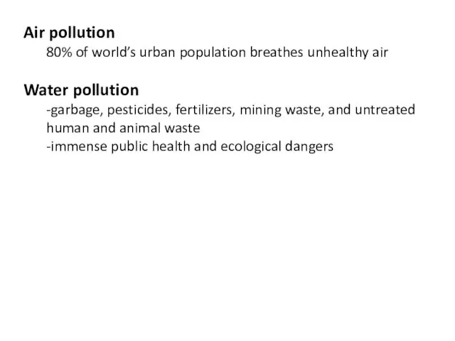 Air pollution 80% of world’s urban population breathes unhealthy air