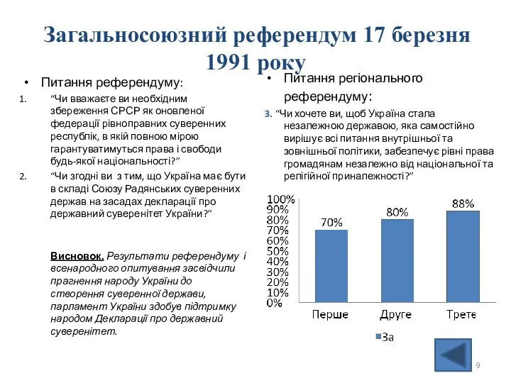 Загальносоюзний референдум 17 березня 1991 року Питання референдуму: “Чи вважаєте