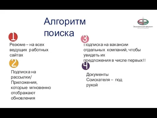 Алгоритм поиска Подписка на вакансии отдельных компаний, чтобы увидеть их