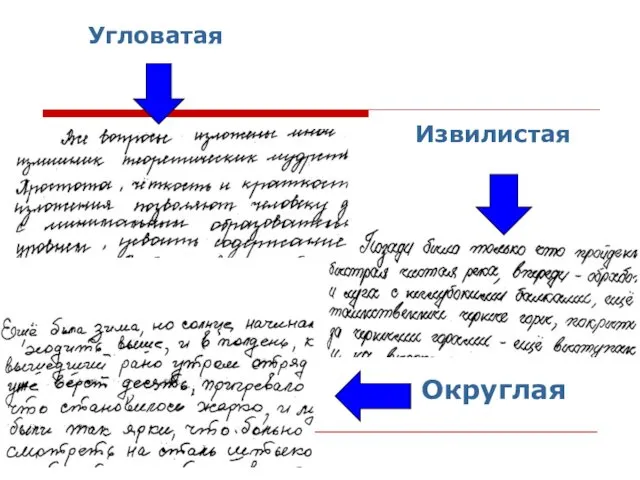 Угловатая Извилистая Округлая