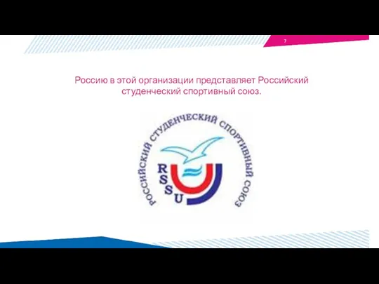 Россию в этой организации представляет Российский студенческий спортивный союз.