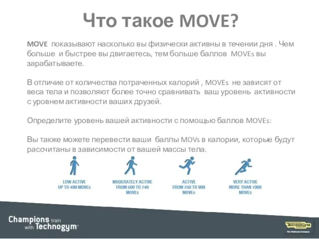Что такое MOVE? MOVE показывают насколько вы физически активны в