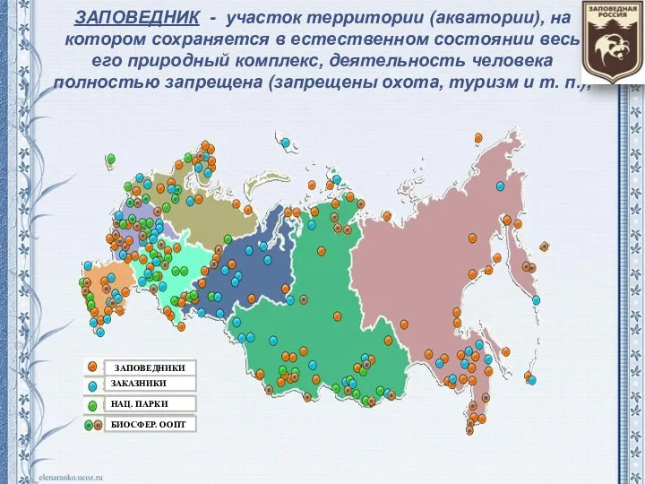 ЗАПОВЕДНИК - участок территории (акватории), на котором сохраняется в естественном