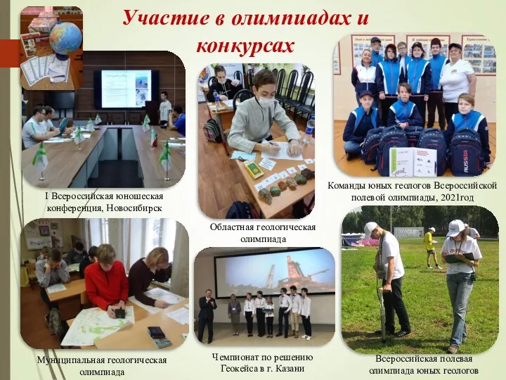 Участие в олимпиадах и конкурсах I Всероссийская юношеская конференция, Новосибирск