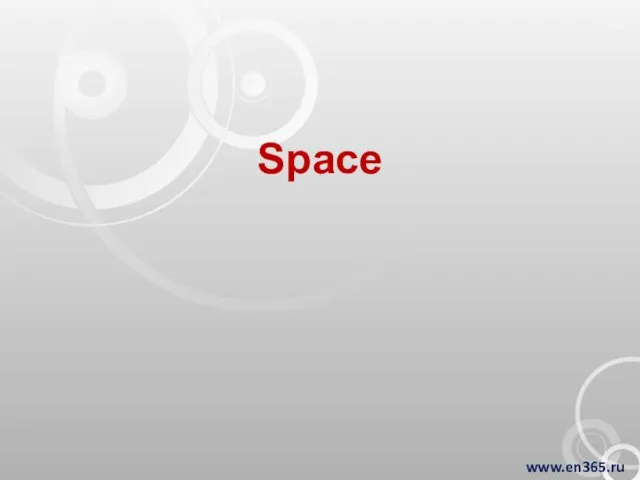Man and space