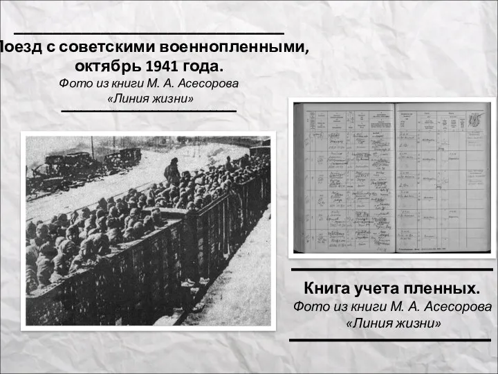 ____________________________ Поезд с советскими военнопленными, октябрь 1941 года. Фото из