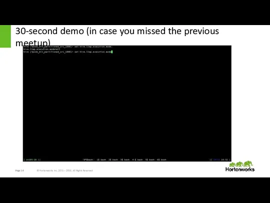 30-second demo (in case you missed the previous meetup)