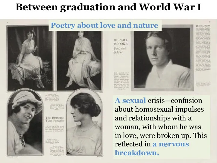 Between graduation and World War I Between graduation and World War I Poetry