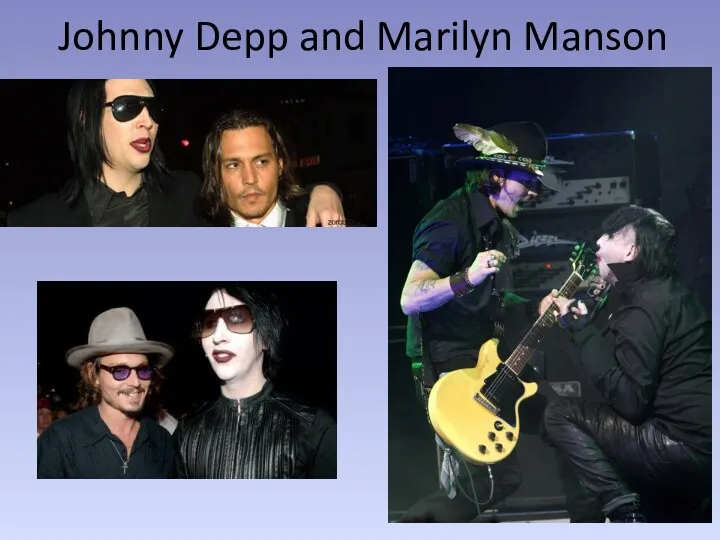 Johnny Depp and Marilyn Manson