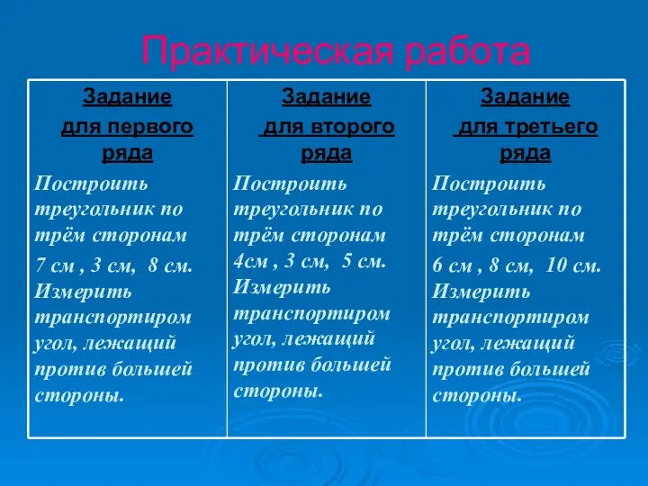 Практическая работа