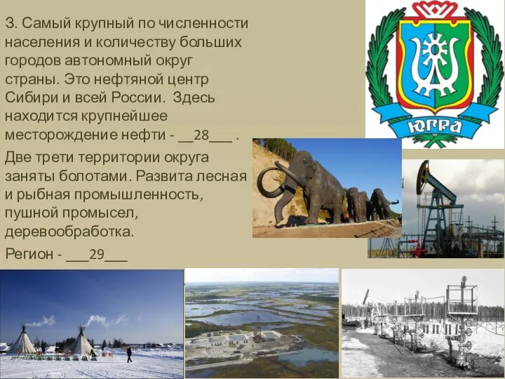 З. Самый крупный по численности населения и количеству больших городов