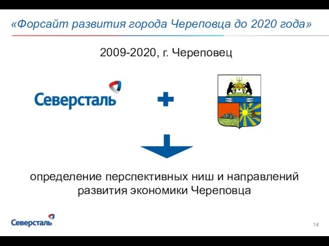 «Форсайт развития города Череповца до 2020 года» определение перспективных ниш