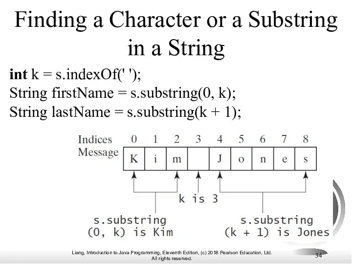 Finding a Character or a Substring in a String int