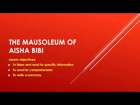 The Mausoleum of Aisha Bibi