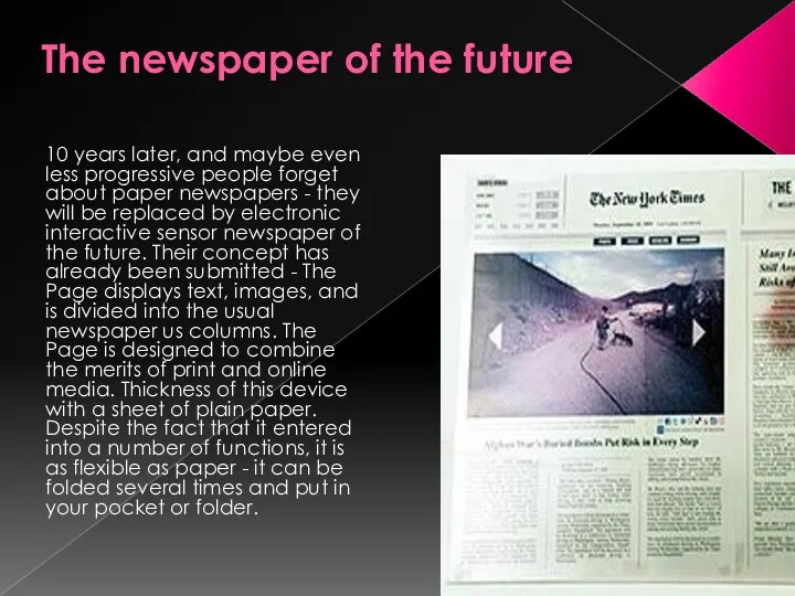 The newspaper of the future 10 years later, and maybe