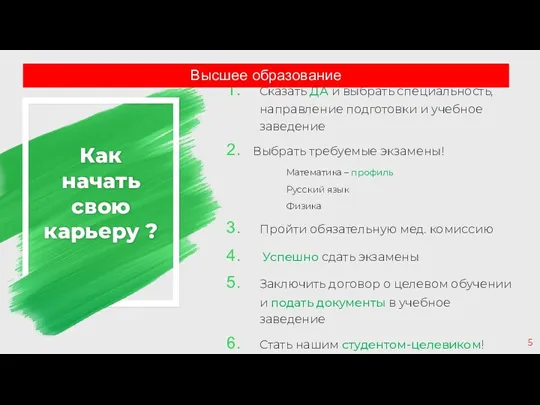 Как начать свою карьеру ? Сказать ДА и выбрать специальность,